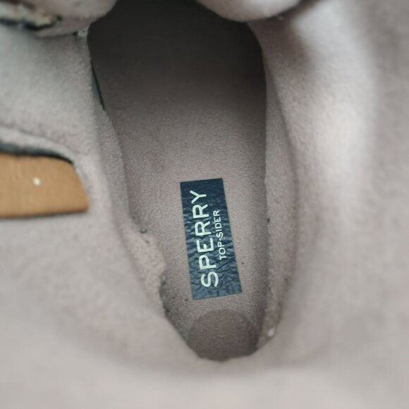 Sperry Womens 8.5M WOOL Duck Boots Beige Cream Quilted Upper Rubber Sole - Picture 6 of 14